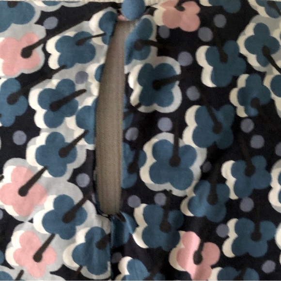 Boden Floral Top Comfort Silk Viscose Blues Size 8 - Picture 6 of 9